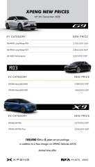تعرف على..  أحدث قائمة سعرية لسيارات XPENG” الكهربائية الفاخرة فى مصر