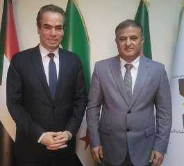 المسلماني يلتقي رئيس اتحاد الإعلاميين الأفريقي الآسيوي ويبحثان التعاون في التدريب والمؤتمر... المسلماني يلتقي رئيس اتحاد الإعلاميين الأفريقي الآسيوي ويبحثان التعاون في التدريب والمؤتمر الثالث للاتحاد