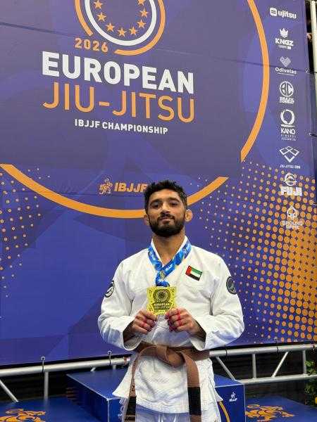 سلطان جبر يعتلي منصة التتويج الأوروبية ويحصد برونزية بطولة أوروبا للجوجيتسو 2026