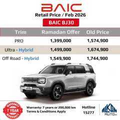 تعرف على..  ”ألكان أوتو” تقدم أقوى العروض والتخفيضات على بايك ”BJ30” بقيمة تصل إلى 195 ألف جنيه