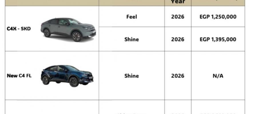 تعرف على..  أحدث قائمة سعرية لسيارات ”ستروين” فى السوق المصرية