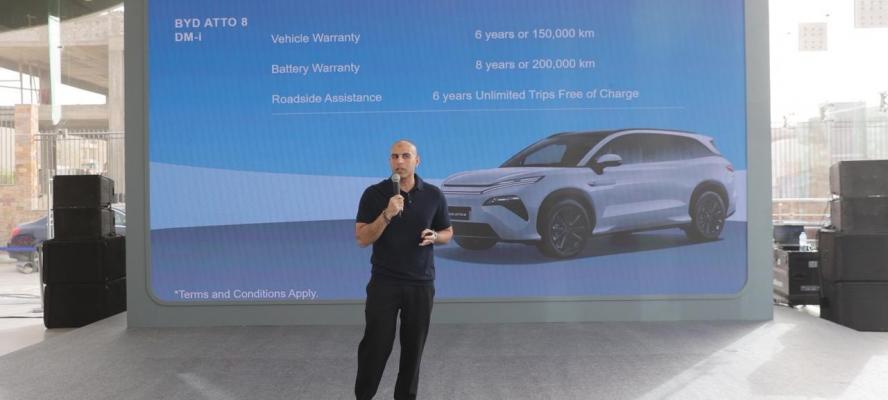 تعزيزًا لحضورها فى مصر BYD تطلق سيارتها ”ATTO 8” العائلية بتقنيات DM-i وأنظمة أمان متطورة
