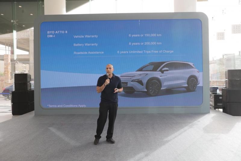 تعزيزًا لحضورها فى مصر BYD تطلق سيارتها ”ATTO 8” العائلية بتقنيات DM-i وأنظمة أمان متطورة