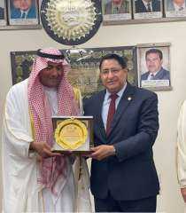 تكريم الخبير الزراعي السعودي خالد العبيد في ‏جامعة الأزهر