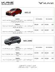 بقيمة تصل إلى 50 ألف جنيه.. انخفاض أسعار سيارات ”كايى” فى السوق المصرية