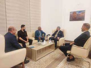 مندوب ليبيا بالجامعة العربية يلتقي وكيل وزارة الاسكان والتعمير الليبية بالقاهرة مندوب ليبيا بالجامعة العربية يلتقي وكيل وزارة الاسكان والتعمير الليبية بالقاهرة